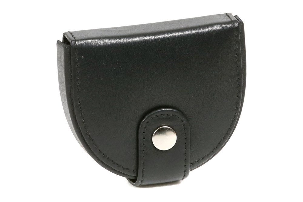 LEAS Opabörse mit großer Kleingeldschütte Echt-Leder, schwarz Special