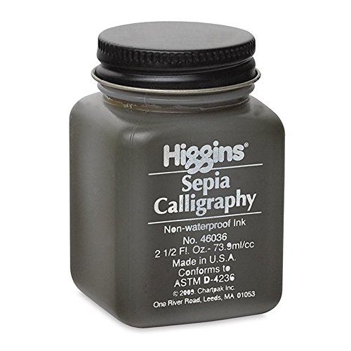 Higgins Sepia Calligraphy Ink, 2.5 Oz Bottle, Sepia (46036) #TOP12