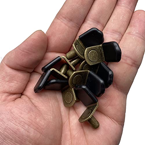 Aqsxo AQ-2106081854 Bronze Shelf Pins, Glass Supports Furniture Cabinet Closet Bookcase Shelf Bracket-Style Pegs 30 Pack. thumb #3