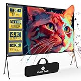 Projector Screen, Multifunction Projector Screen With Stand, Double Sided Outdoor Projector Screen,