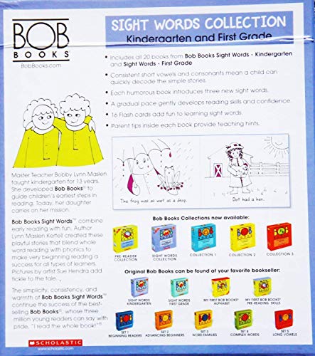 Bob Books Sight Words fomenta la fluidez lectora temprana en niños de cinco a siete años 3