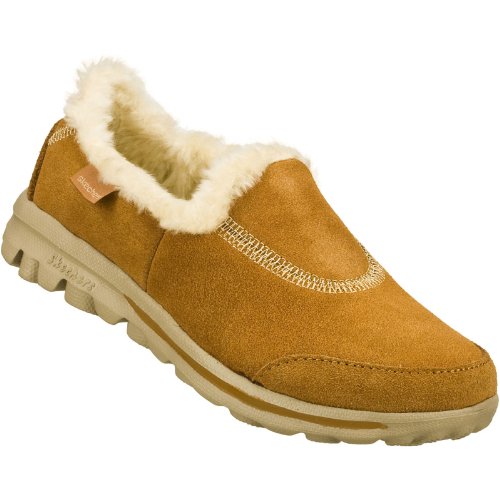Skechers Fille Go Walk Toasty Chaussons de style mocassins pour enfants
