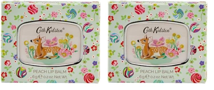 Cath Kidston Lip Balm 6g and Compact Mirror, Shea Butter and Hyaluronic Acid, Essential Oils of Coconut and Olive, Pocket and Travel Size, Vegan and Cruelty Free, Beauty Gift For Her, Carnival Parade
