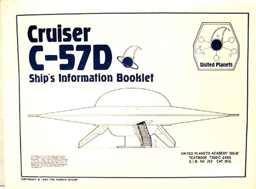 Forbidden Planet Cruiser C-57D Blueprint Set