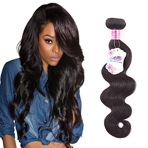 Anruina 8A Brazilian Body Wave One Bundle 22 inch Body Wave Human Hair Bundle 100% Unprocessed Virgin Braziian Body Wave Single Bundle Very Soft 22, Natural Color