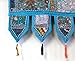 Indian Handmade Traditional Embroidered Toran Cotton Thoranam Door Living Room Decor Bandanwar Home Valance Decorations Window Hanging Bohemian Wall Ethnic Decorative Vintage (Sky Blue 1 Meter)