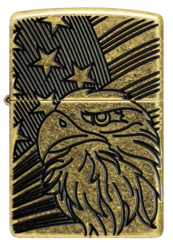 Zippo Eagle encendedor de metal clásico miniatura 2