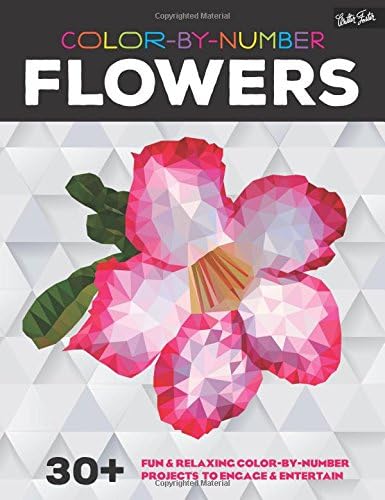 Color-by-Number: Flowers: 30+ fun & relaxing color-by-number projects to engage & entertain Paperback – September 1, 2016