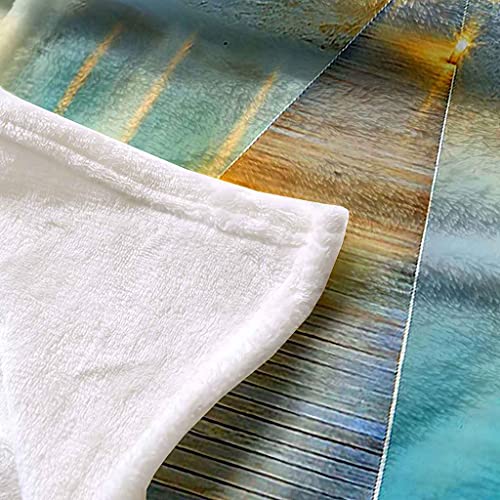 Couverture Polaire Flanelle 130x150 cm - Imprimé Mer Tropicale 3D - 6