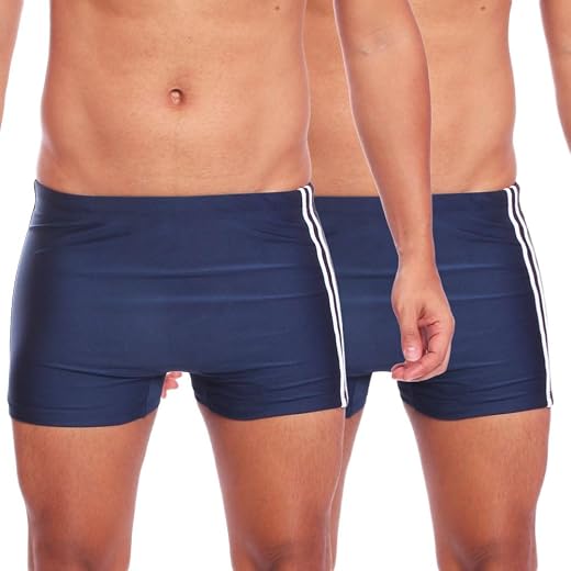 Kit 2 Sungas Boxer Masculina Com Friso Moda Praia Verão
