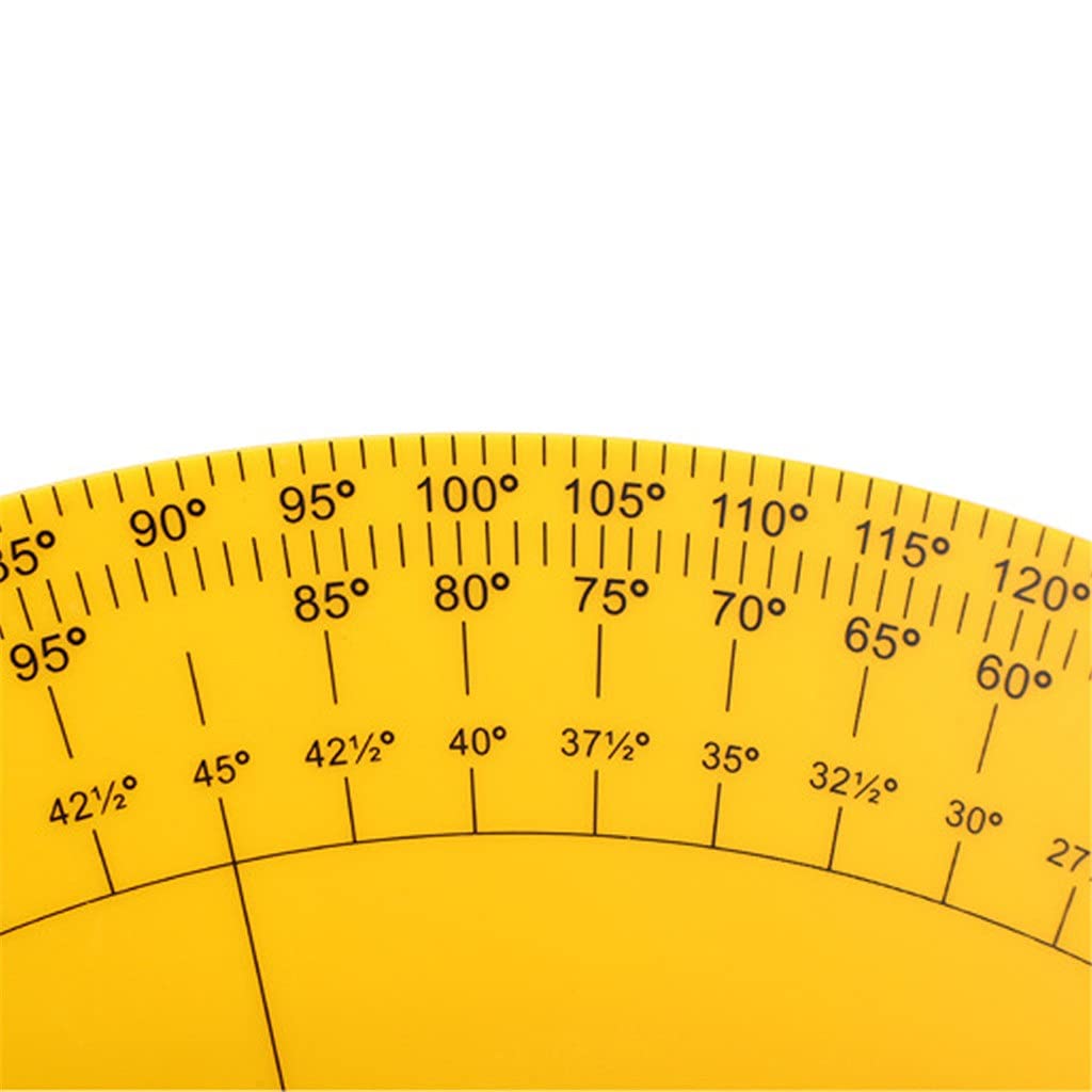 JSEIAJB Protractor and Angle Finder Woodworking Measurement Tool 0° to 180° Woodworking Angle Ruler Plastic Protractor