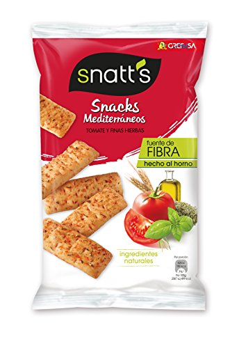 Snatt'S Snacks Mediterráneos con Tomate y Finas Hierbas - 110 g