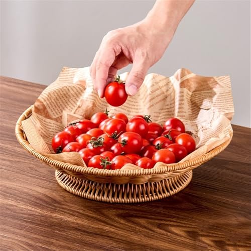 Cesta de frutas tejida para solucionar la falta de espacio y guardar pan 8