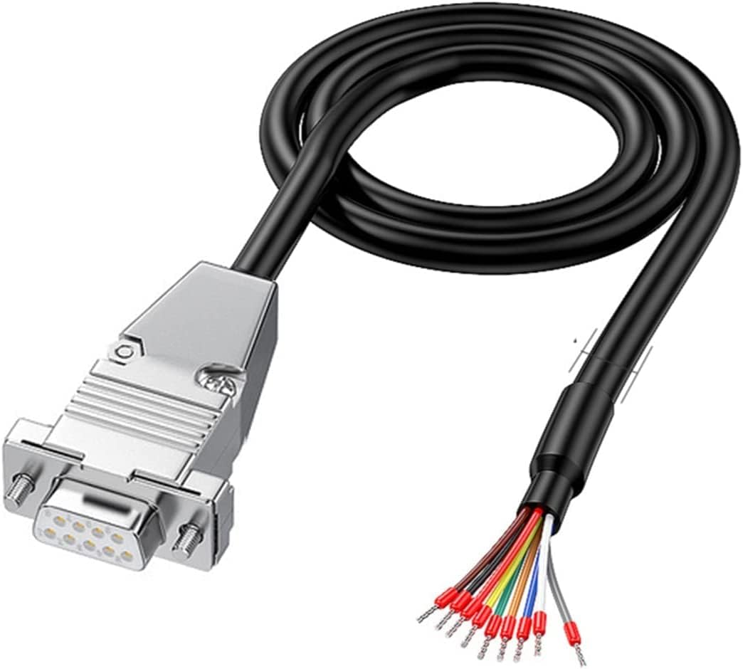 PENGLIN DB9 Female RS232 9 Pins Serial Extension Cable, Metal Case 9-Pin Gold...