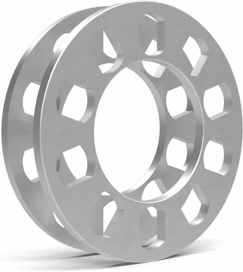 Wheel Accessories Parts 2 Pcs Die Cast Wheel Spacer 8mm 5/16" Thick Fits Bolt Patterns 5x4.25 5x110mm 5x112mm 5x4.5 5x115mm 5x120mm 5x4.75 5x5 5x135mm Fits 5 Lug Pass Cars Light Trucks
