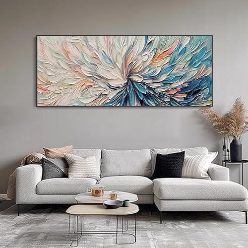 Texture 3D impressionniste pour décorer un salon moderne