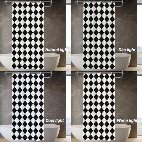 Rideau de douche en polyester de qualité supérieure motif arlequin abstrait