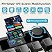 BOYI TD31Pro Mechanical Numpad,Mini Keyboard with Screen&Knob,Bluetooth5.0/2.4G/Type-C Wireless Numeric Keypad,Gasket HotSwap RGB Number Pad,PBT Keycaps Rechargeable Number keypad for PC(Black-Grey)