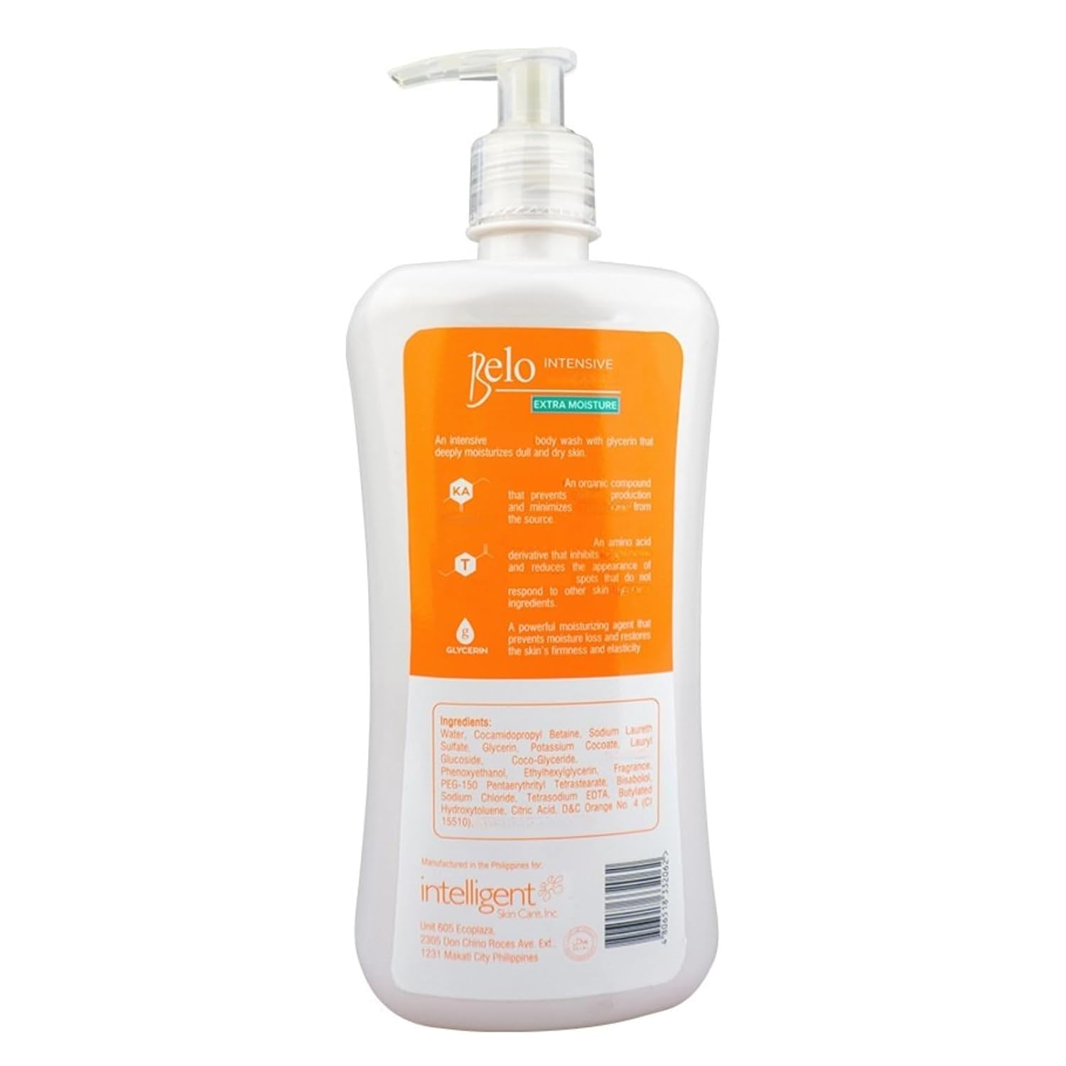 Intensive Body Wash, Hydrating Cleanser with Glycerin Smooth Lather Daily Shower Gel for Even Tone Skincare - 475ml x 5 Bottles