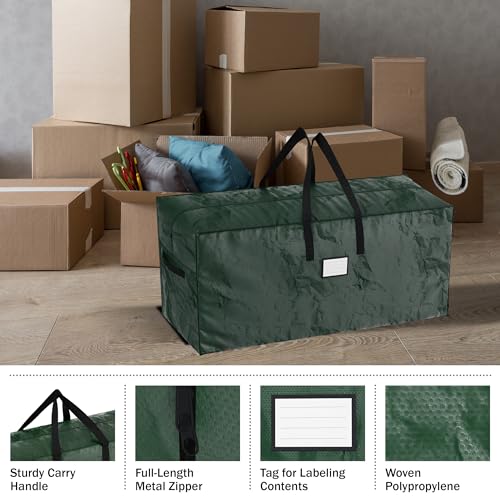 Conjunto de armazenamento de 2 peças de decorações de Natal – Sacos impermeáveis de poliéster verde