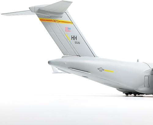 Miniatura 12 de 1/200 C-17 Globemaster - Kits de modelo de avión fundido a troquel con soporte Harbor-Hickam AFB Transport Metal Airplane Modelo de avión