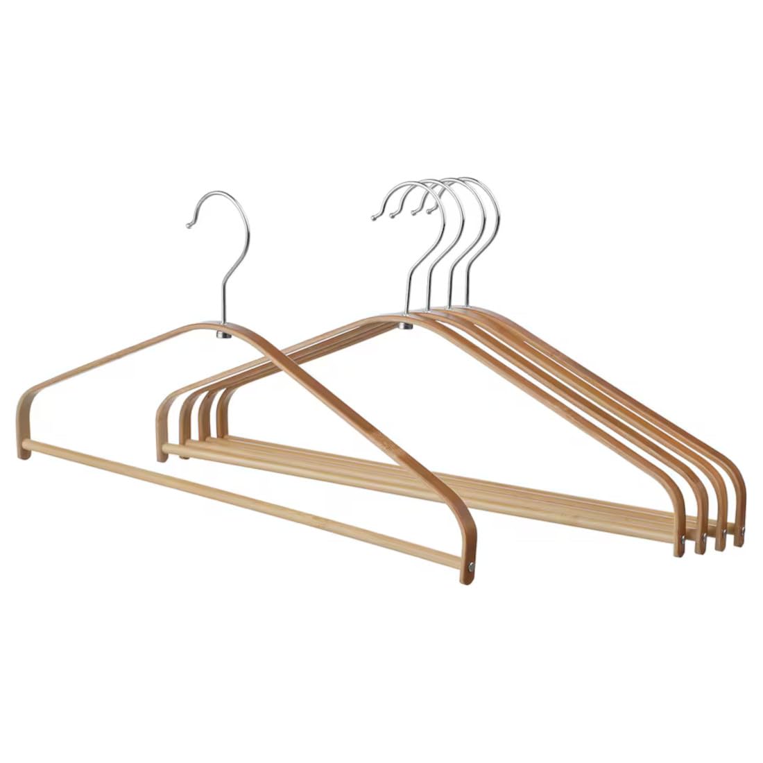 Graidient Span HÖSVANS Bamboo Clothes Hangers – Pack of 5