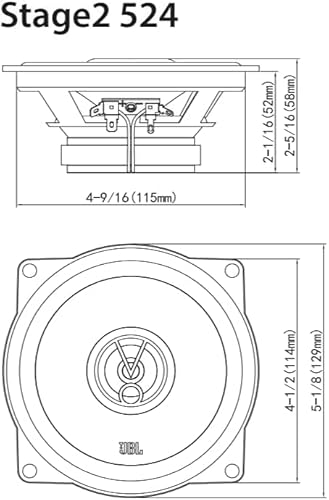 JBL Stage2 524 Juego de altavoces coche de 2 vías di Harman Kardon - Altavoz de 210 vatios echo auto 13 cm - imagen 8
