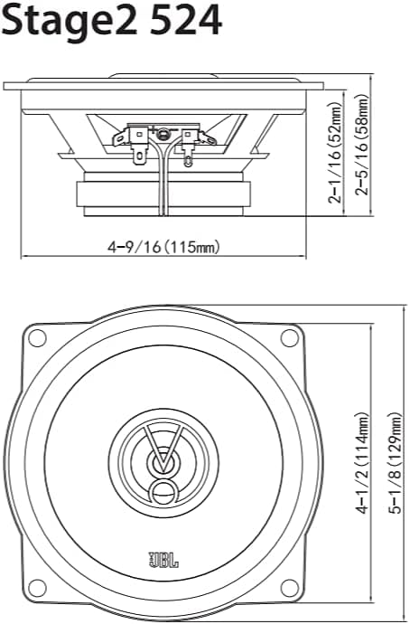 JBL Stage 2 524 5.25 (13cm) Speaker Set
