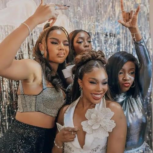 Nancy Isime congratulates Sharon Ooja following her bridal shower