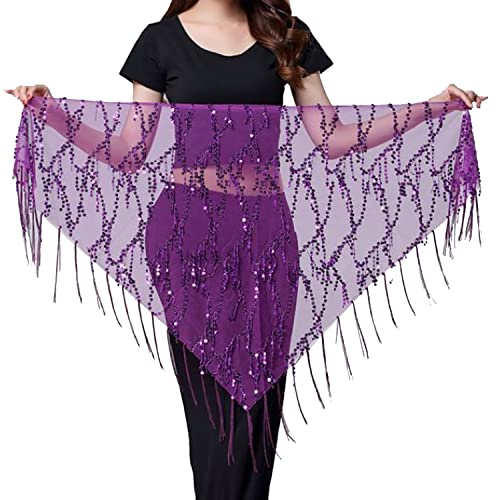 Jupes enveloppantes en maille pour danse du ventre femme Wuchieal