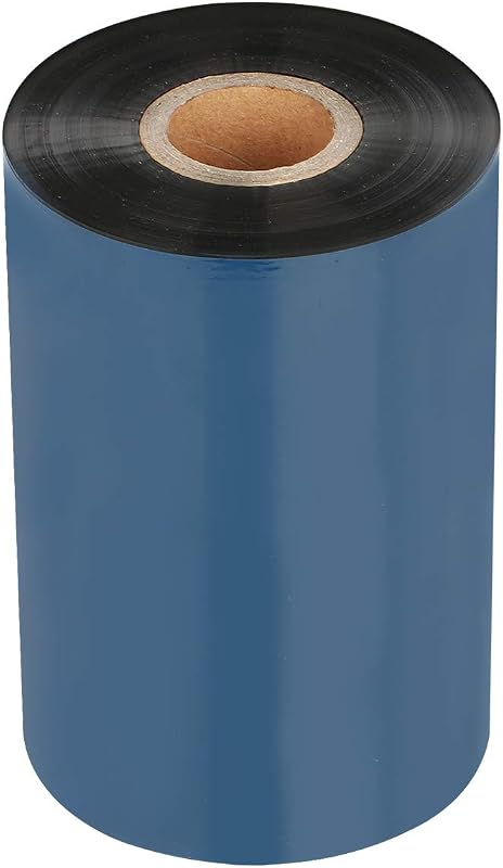 Cinta para impresora de transferencia térmica-1ROLLO 4.33" x 1476'/110 mm x 450 m Cintas de resina de cera negra Salida de tinta de núcleo de 1" para impresora Zebra ZT410 ZT420 ZM400 Sato Datamax Tsc TEC