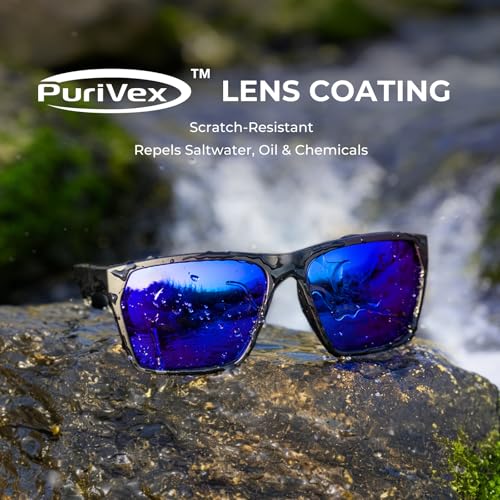 KastKing Beartrap Polarized Sports Fishing Sunglasses, With PuriVex Protective Lens Coating, Square Frame Design, Men Women by KastKing - Used condition - Image 4