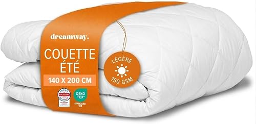 Couette Été 140x200 cm en Microfibre DREAMWAY
