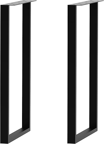 Patas de metal para mesa, patas cuadradas de tubo para mesa, patas de escritorio resistentes, patas de mesa de comedor, patas de muebles