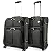 Produktbild Aerolite 55x40x20 Erweiterbar Lufthansa Eurowings Ryanair Höchstbetrag Leichter Handgepäck Handgepäckkoffer Koffer Bordgepäck Trolley Schwarz