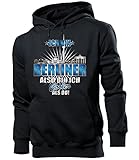 Herren Sport Kapuzenpullover love-all-my-shirts Ich Bin Berliner Also Bin ich Cooler als du 4614 Fussball Fanhoodie Männer Herren Hoodie Pulli Kapuzen Pullover Fanartikel Schwarz XL