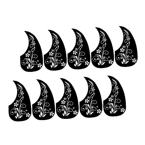 VANZACK 10pcs Guitar Pickguard for Acoustic Classical Guitars Scratch Resistant Protector Plates with Unique Design Easy Installation Lightweight Durable