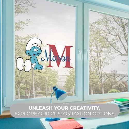 Vinilo decorativo personalizado The Smurfs para pared miniatura 2