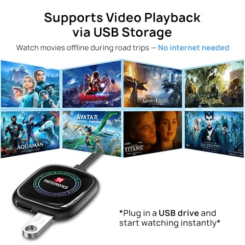 Image of Tbox, 4+32GB, 5-in-1 CarPlay & Android Auto Adapter with Inbuilt YouTube,jio hotstar, Works While Driving, Plug &Play, 1Year Warranty