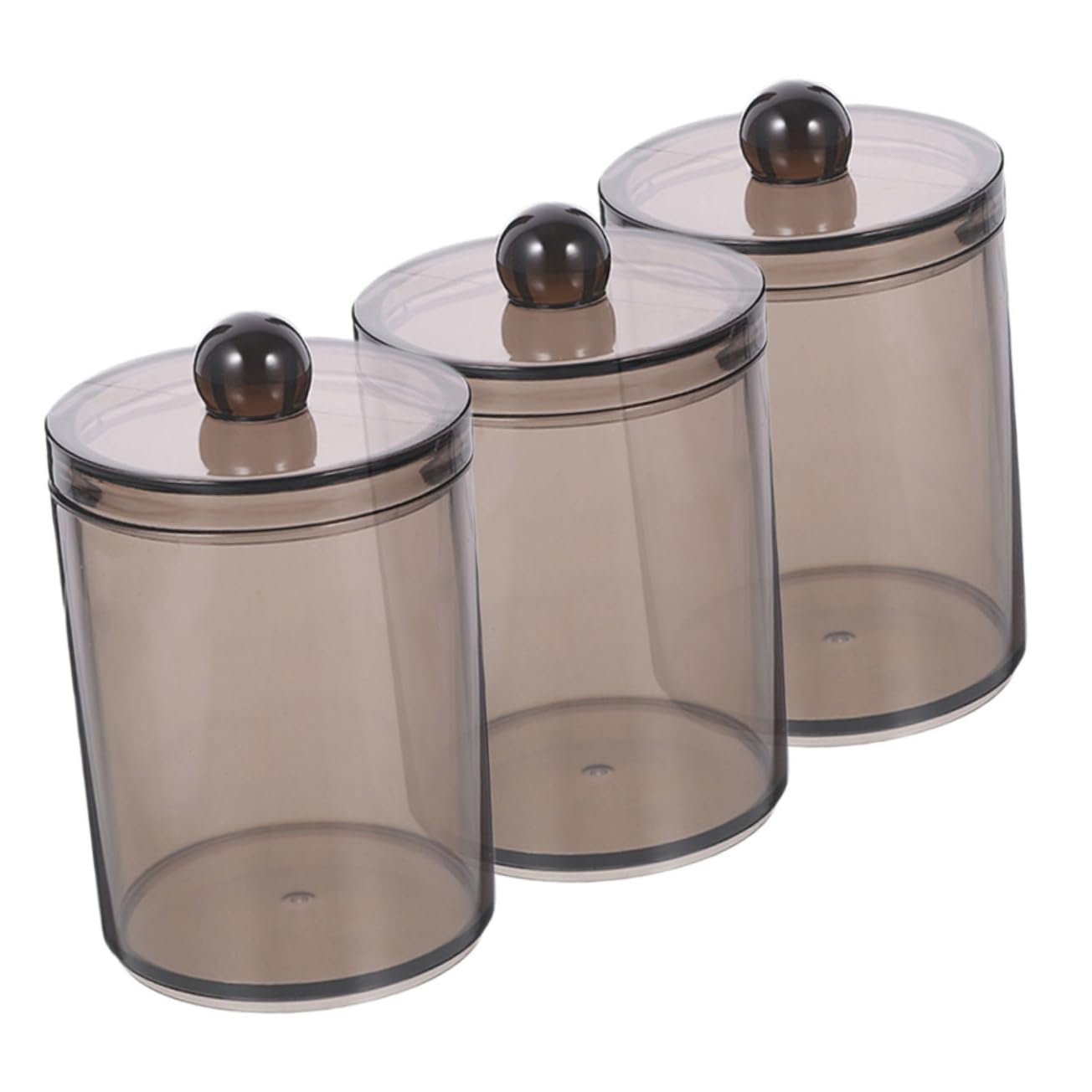 Alipis 12stücke Baumwollstäbchen Aufbewahrungsbehälter Mit Deckel Praktische Badezimmer Organizer Für Wattepads Und Kleine Utensilien Transparent Und Kompakt
