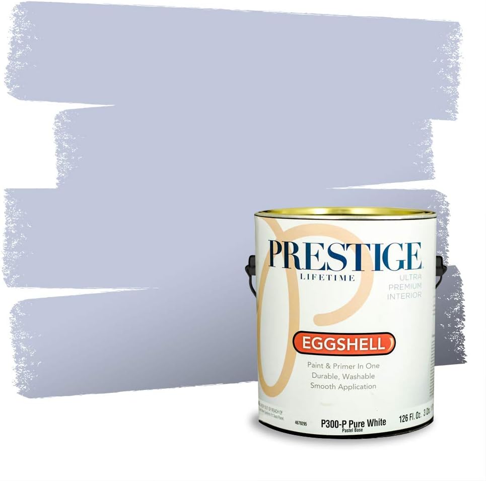 PRESTIGE Paints Exterior Paint and Primer In One, 1-Gallon, Semi-Gloss, Comparable Match of Behr* Key Largo*