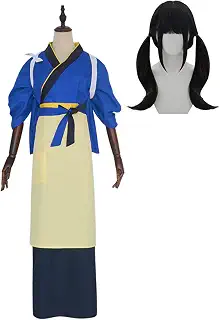 [神併良品] Lycoris Recoil 井ノ上 たきな コスプレ衣装 作業服 ウィッグ付き リコリス・リコイル 店員服 キャラ cosplay イベンド 大人用 仮装 文化祭 コスチューム ステージ服(井ノ上 たきな作業服 ウィッグ付き, XL)