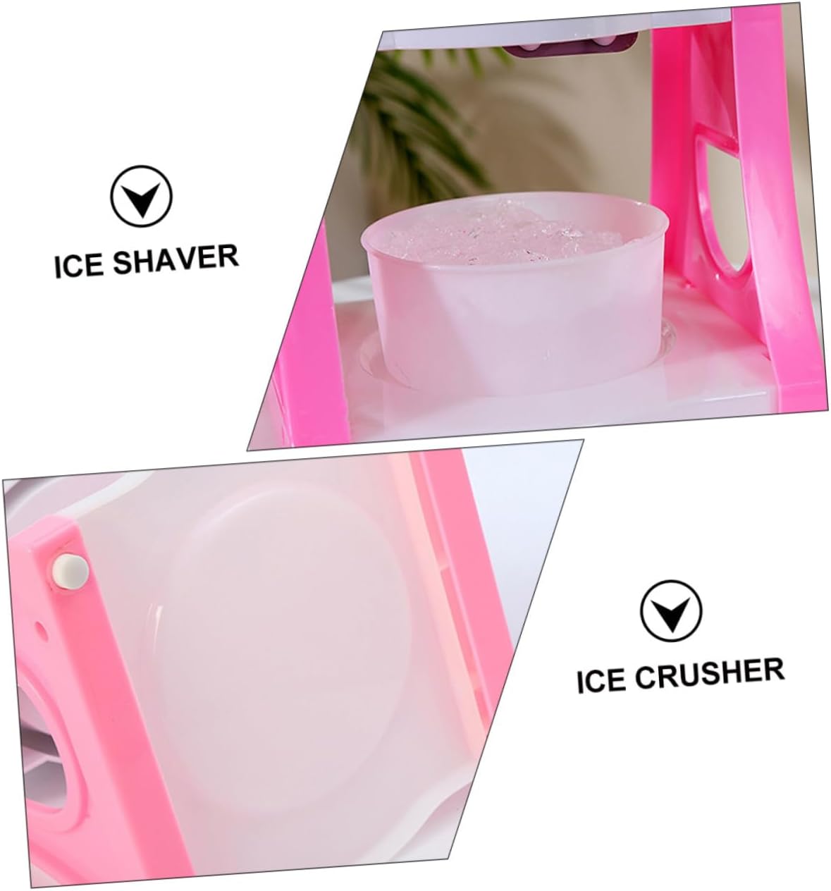 Tofficu 1pc Manual Ice Crusher Tool Simple Ice Shaver for Homemade Desserts Efficient Hand Operated Design for Summer Treats Compact and Easy to Clean