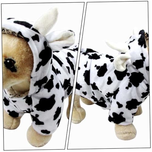 Disfraz para perro estampado de vaca tamaño S miniatura 6