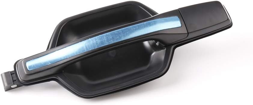 Benekar Outside Exterior Front Rear Door Handle Black with Chrome for Mitsubishi Pajero Montero MK3 2000-2006 (Rear Left)