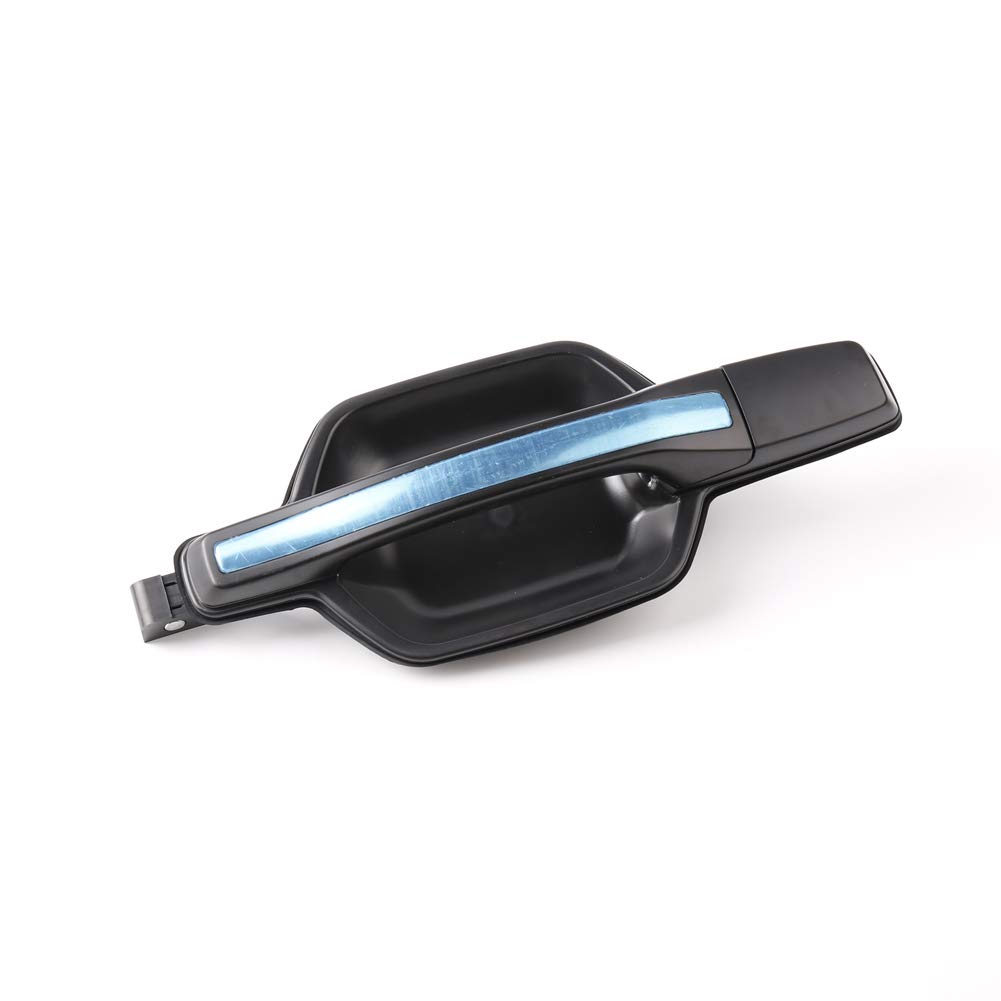 Benekar Outside Exterior Front Rear Door Handle Black with Chrome for Mitsubishi Pajero Montero MK3 2000-2006 (Rear Left)