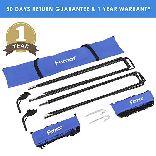 femor Portable Soccer Goal Nets, 6\' x 3\' Fold-Up Soccer Target Goal with Carrying Bag for Kids and Teens, Backyard Games and Practice, Set of 2 - Thumbnail 3