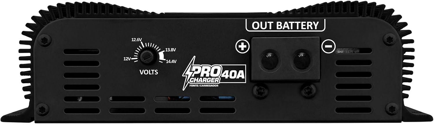Taramps Pro Charger 40A Battery Charger 560 Watts Max Output Power Rating Power Supply Bivolt 127/220VAC Input Voltage, Led Indicator Car Audio System