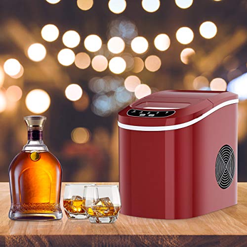 DREAMADE Eiswürfel Maschine, Eiswürfelbereiter Ice Maker, 2 Eiswürfel-Größen wählbar, 6-13 Minuten Produktzeit… – Bild 3