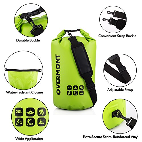 Overmont Borsa impermeabile 500D PVC Telone 20L